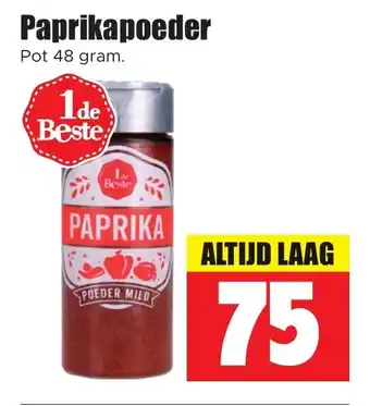 Dirk Paprikapoeder 48 GRAM aanbieding