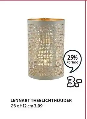 Jysk Lennart Theelichthouder aanbieding