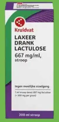 Kruidvat Laxeerdrank lactulose 200 ml aanbieding