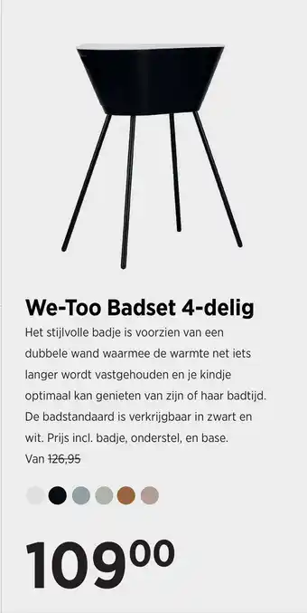 Babypark We-Too Badset 4-delig aanbieding