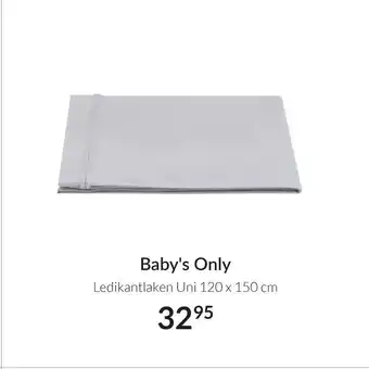 Babypark Baby's Only Ledikantlaken Uni 120 x 150 cm aanbieding