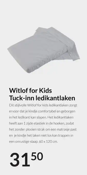 Babypark Witlof for Kids Tuck-inn ledikantlaken aanbieding