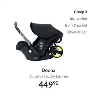 Babypark Doona Autostoeltje. Div. kleuren aanbieding