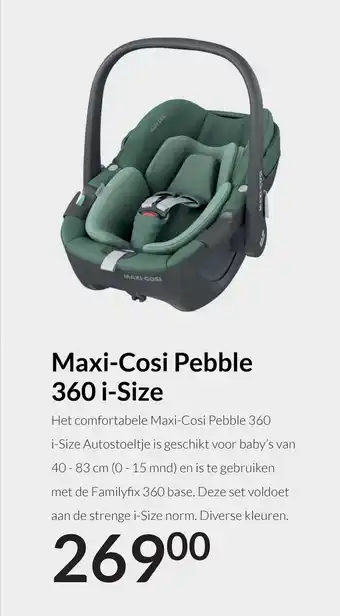 Babypark Maxi-Cosi Pebble 360 i-Size aanbieding