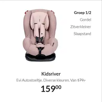 Babypark Kidsriver Evi Autostoeltje. Diverse kleuren. aanbieding