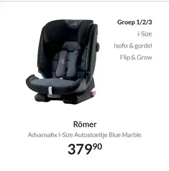 Babypark Römer Advansafıx I-Size Autostoeltje Blue Marble aanbieding