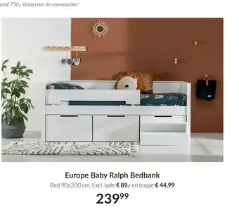 Babypark Europe Baby Ralph Bedbank aanbieding