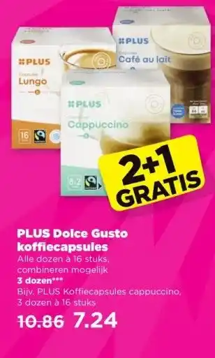 PLUS PLUS Dolce Gusto koffiecapsules aanbieding