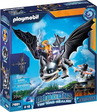 Bol.com PLAYMOBIL Dragons: The Nine Realms - Thunder & Tom - 71081 aanbieding