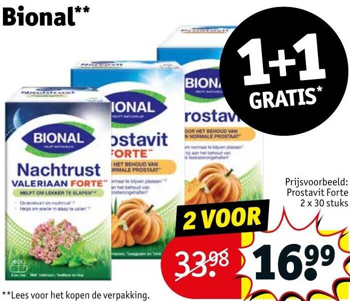 Bional aanbieding bij Kruidvat