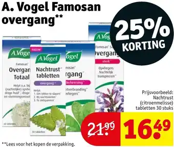 Kruidvat A. Vogel Famosan overgang aanbieding