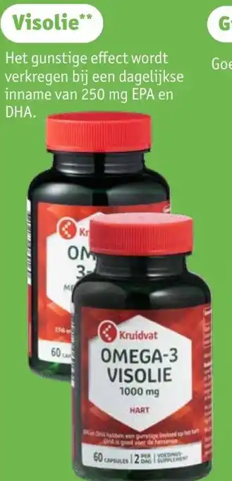 Kruidvat OMEGA-3 VISOLIE aanbieding