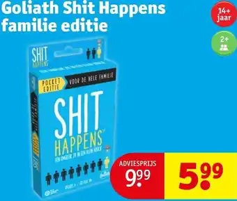 Kruidvat Goliath Shit Happens familie editie aanbieding