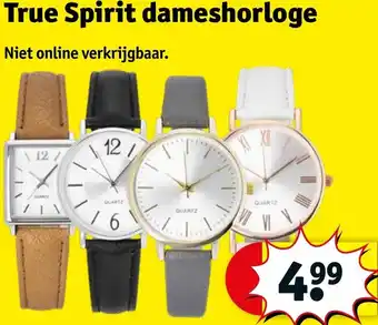 Kruidvat True Spirit dameshorloge aanbieding