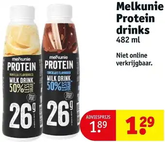 Kruidvat Melkunie Protein drinks 482 ml aanbieding