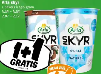 Poiesz Arla skyr 450g aanbieding