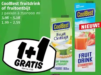 Poiesz CoolBest fruitdrink of fruitontbijt aanbieding