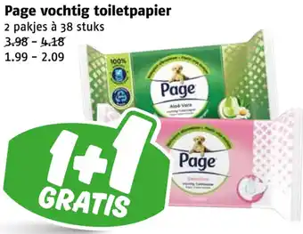 Poiesz Page vochtig toiletpapier aanbieding