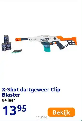 Action X-Shot dartgeweer Clip Blaster aanbieding