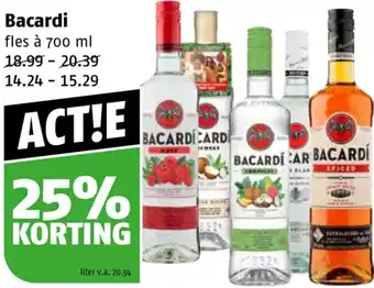 Poiesz Bacardi 700ml aanbieding