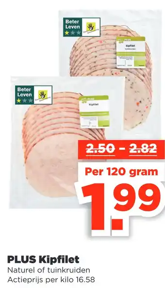 PLUS Plus kipfilet 120 gram aanbieding