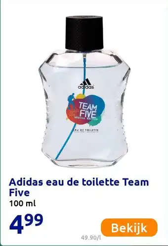 Action Adidas eau de toilette Team Five aanbieding