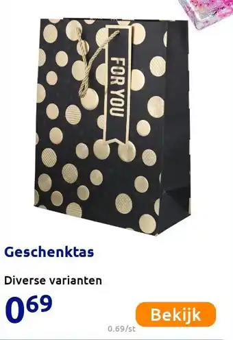 Action Geschenktas aanbieding