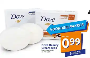 Action Dove Beauty Cream zeep 2-pack aanbieding