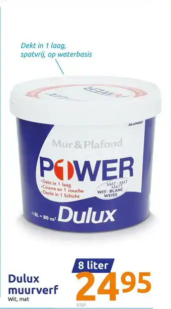 Action Dulux muurverf aanbieding