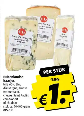 Boni Buitenlandse kaasjes aanbieding