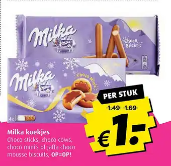 Boni Milka koekjes aanbieding