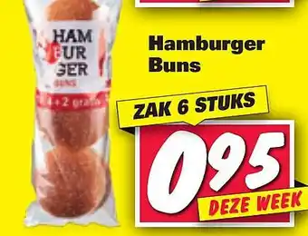 Nettorama Hamburger buns aanbieding