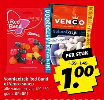 Boni Voordeelzak Red Band of Venco snoep aanbieding