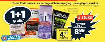 Trekpleister L'Oréal Paris dames- en herengezichtsverzorging, -reiniging en maskers 100ml aanbieding