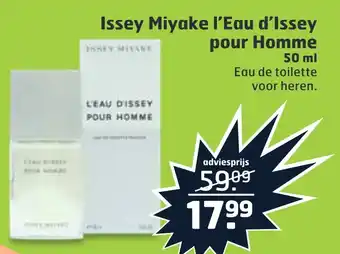 Trekpleister Issey Miyake l'Eau d'Issey pour Homme 50ml aanbieding