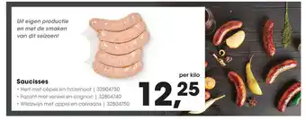 HANOS Saucisses per stuk aanbieding