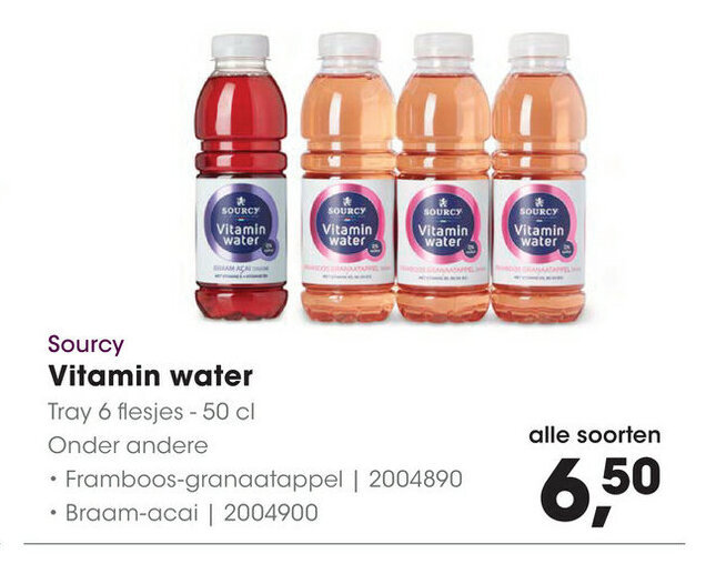Sourcy Vitamin Water aanbieding bij HANOS