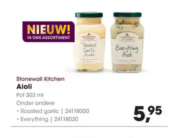 HANOS Stonewall Kitchen Aioli aanbieding