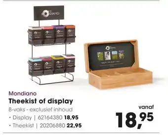 HANOS Mondiano Theekist of Display aanbieding