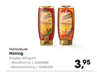 HANOS NektarQuell Honing 500 gram aanbieding