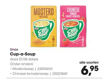 HANOS Unox Cup-a-Soup aanbieding