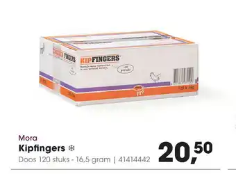 HANOS Mora Kipfingers Doos 120 stuks aanbieding