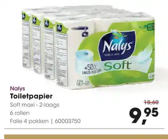 HANOS Nalys Toiletpapier 6 rollen aanbieding