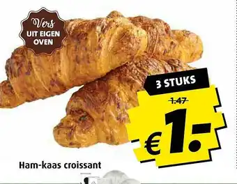 Boni Ham-Kaas Croissant aanbieding