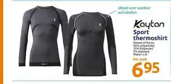 Action Kaytan Sport Thermoshirt aanbieding