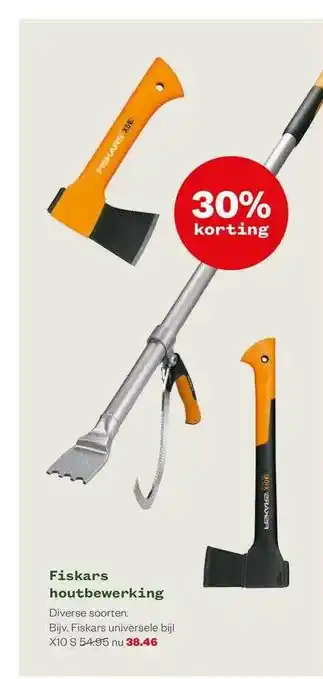 Welkoop Fiskars Houtbewerking 30% Korting aanbieding