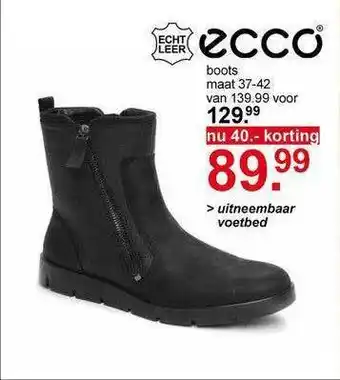 Scapino Ecco Boots 40.- Korting aanbieding