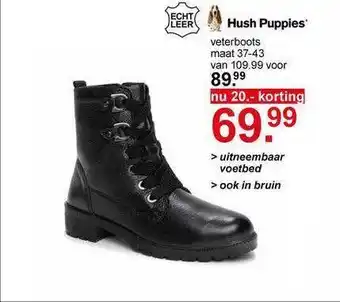 Scapino Hush Puppies Veterboots 20.- Korting aanbieding