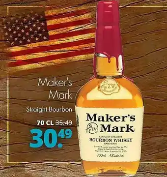 Mitra Maker's Mark Straight Bourbon aanbieding