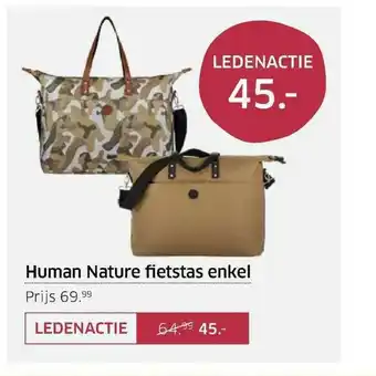 ANWB Human Nature Fietstas Enkel aanbieding